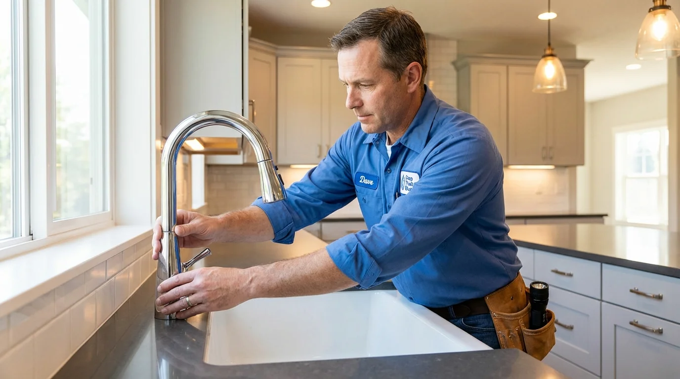 Kitchen faucet installation by Johns Plumbing LLC in Avis